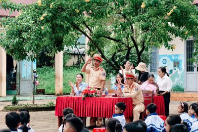 TRƯỜNG TH ĐOÀN THỊ ĐIỂM – XÃ KIẾN ĐỨC PHỐI HỢP TUYÊN TRUYỀN THỰC HIỆN TỐT ATGT NĂM HỌC 2025-2026
